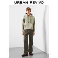 URBAN REVIVO 休闲 男士直筒裤 绳腰带 31