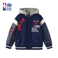NBA kids童装冬季男童女童外套加厚夹克可脱卸帽子K234JP802P
