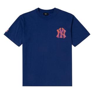 美职棒（MLB） 短袖男女圆领运动龙年春夏运动服韩版小标NY休闲T恤 纽约洋基队/浅藏青色 2XL 185/104A 2XL185/104A