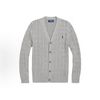 Polo Ralph Lauren毛衣 童装 纯色V领 灰色 儿童款 成人可穿
