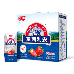 莫斯利安 草莓酸酪风味酸奶礼盒装200g*12盒