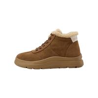 Bata/拔佳 厚底高帮 女士休闲鞋 棕色 36