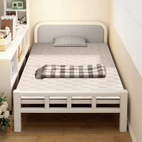 移动端、京东百亿补贴：忆琳居 折叠床 单人床 1.2米硬板床 120cm宽 升级软靠加厚框架