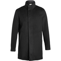 男士大衣时尚立领商务通勤百搭中长款呢子大衣