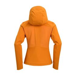 凯乐石 M8-PRO软壳衣女CORDURA耐磨抗撕裂弹力户外攀岩连帽登山服 落霞橙 S