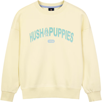 暇步士(Hush Puppies)童装儿童卫衣26春男童圆领套头衫女童上衣 青柠黄 150