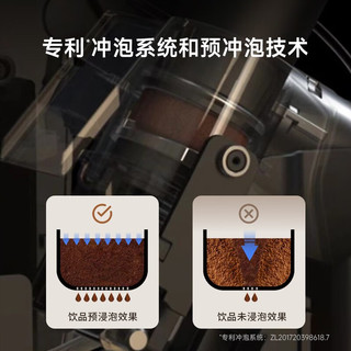  Dr.coffee/咖博士 一键萃取意式浓缩 商用全自动咖啡机+8L水箱+全供水  银色