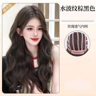 仟丝百变 假发全头套女长卷发慵懒水波纹中分款自然日常整顶全头套