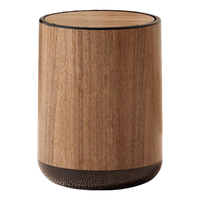 百露复古仿木纹垃圾桶家用创意客厅厨房卫生间纸篓塑料带摇盖无盖大号