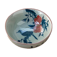 毕方器物（BifongWare）哥窑酒具白酒杯家用二两 中式复古青花小酒碗 粗瓷创意米酒黄酒杯 事事如意 100ml 1只