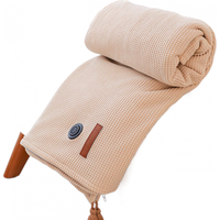 飒望德国发热披肩电热暖毯加热披风披肩毯充电款可水洗USB免插电办公 山栀绿插电款【石墨烯发热+多档调温】 +升级双4区恒温发热 145cm*90cm