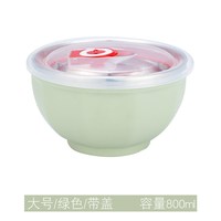 304不锈钢饭碗汤碗家用带盖双层隔热防烫防摔宝宝儿童成人吃饭碗