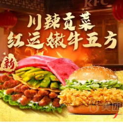 肯德基 五方辣堡双拼套餐 + 吮指原味无骨鸡块（4块）