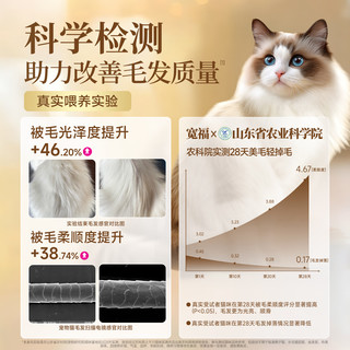 宽福 全蛋奶霜烘焙粮 45%粗蛋白 猫粮