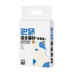 聪颖 青春版豆腐混合膨润土猫砂2.5公斤