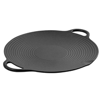 金存烧烤盘铸铁烤肉盘煎饼煎锅无涂层牛排煎蛋铁板烧卡式炉户外 铸铁烤盘 30cm