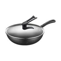 苏泊尔（SUPOR）酷石不粘炒锅星星石30cm口径平底煎炒锅VC30SP02