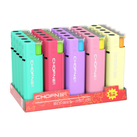 超凡防风打火机充气高颜值高品质创意一次性打火机女生好用糖果30支装