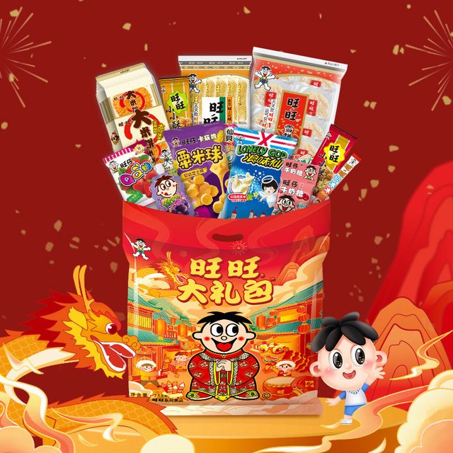 88VIP：旺旺 零食大礼包758g