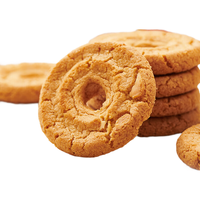 好吃点酥仁饼干桃酥坚果饼干香脆杏仁核桃饼酥饼休闲零食办公室下午茶 好吃点【杏仁酥】146g*4袋