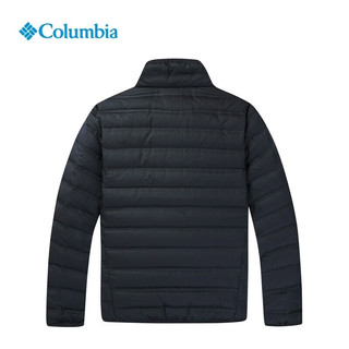 哥伦比亚（Columbia）户外羽绒外套男秋冬650蓬立领防风热压保暖羽绒服男WE9860 010 /黑色 S /170/92A 【充绒量133.9G】