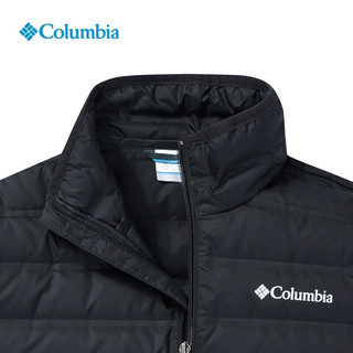 哥伦比亚（Columbia）户外羽绒外套男秋冬650蓬立领防风热压保暖羽绒服男WE9860 010 /黑色 S /170/92A 【充绒量133.9G】
