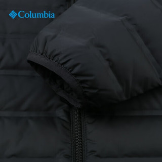 哥伦比亚（Columbia）户外羽绒外套男秋冬650蓬立领防风热压保暖羽绒服男WE9860 010 /黑色 S /170/92A 【充绒量133.9G】