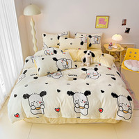 多兰诗 牛奶绒四件套秋冬款200*230cm