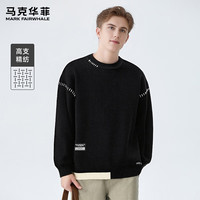 马克华菲  马克华菲  男装圆领针织毛衣 宽松柔软亲肤百搭上衣