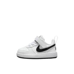 NIKE Court Borough 板鞋儿童 舒适轻便 休闲耐磨 婴童/白色/黑色 27
