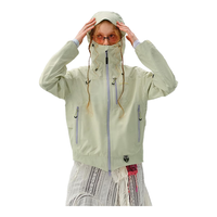 瞬时山野Monterest空山雨户外C6防泼水登山夹克压胶外套冲锋衣女 雪霁黄 L （WL）