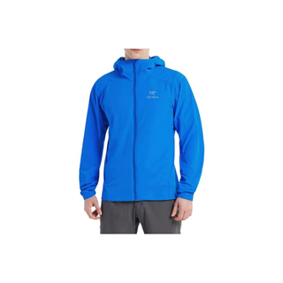 始祖鸟（ARC'TERYX）男款软壳衣GAMMA SL HOODY刺绣鸟标连帽单层冲锋衣防风透气 SENSE感官紫 XXL