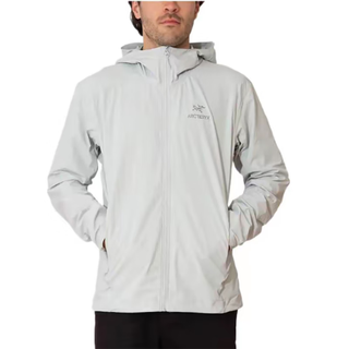 始祖鸟（ARC'TERYX）男款软壳衣GAMMA SL HOODY刺绣鸟标连帽单层冲锋衣防风透气 FLUIDITY水波蓝 L