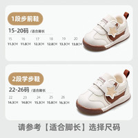 牧童清仓童鞋宝宝学步鞋男春秋款舒适防滑软底步前鞋女婴幼童鞋子 星河咖（舒适双网） 16 根据详情选码