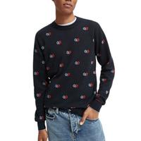 Scotch & Soda Scotch&Soda 简约休闲嵌花织圆领针织衫毛衣