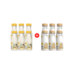 认养一头牛 低温奶4.0蛋白组合装   娟姗200ml*6+4.0高钙牛乳200ml*6