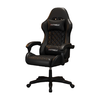 科幻猩电竞椅电脑游戏椅舒适久坐家用办公椅直播可躺可升降椅人体工学椅 暗夜全黑标配版-无搁脚 联动扶手