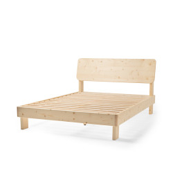 無印良品 MUJI 白松木实木床 家具 双人