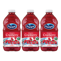 优鲜沛（Ocean Spray）蔓越莓汁原味1.89L*3美国鸡尾酒果汁饮料年货聚会招待山姆