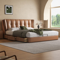 年年喜临门最新2025美梦依肌肉床主卧高端大气现代简约双人高 *客服领取皮样享额外优 1500mm*2000mm框架结构