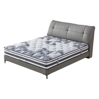 雅兰（AIRLAND）软靠包真皮床现代简约风皮床主卧大床双人床实木 晨雾 晨雾（铂檀灰）真皮床 1800mm*2000mm