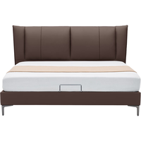 顾家家居 意式轻奢风主卧抗菌赛弗功能牛皮主卧双人床皮床B029 -芝士米-赛弗功能皮 1.5*2.0m