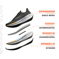  ANTA/安踏 缓震回弹 女士跑鞋  浅青灰/浅云绿/银-3