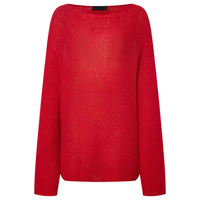 MO&Co. 针织衫2026春含珠片马海毛慵懒落肩MBF1SWT029 宝石红色 XS /155