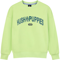 暇步士(Hush Puppies)童装儿童卫衣26春男童圆领套头衫女童上衣 鲜草绿 170