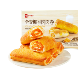 良品铺子 全麦椰香肉肉卷720g夹心手撕吐司面包整箱营养早餐休闲零食 全麦肉肉卷720g