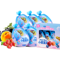 小鹿蓝蓝 【婴幼儿果泥108gX16袋】水果泥零食量贩6个月婴幼儿标准