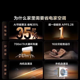 TCL KFR-35GW/JV1Ma+B1 新一级能效变频冷暖 1.5匹 白色 壁挂式空调