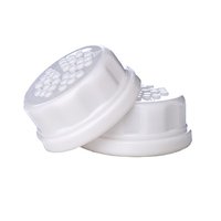 Lifefactory 防漏奶瓶平盖 适用于118ml和266ml玻璃奶瓶 白色2个