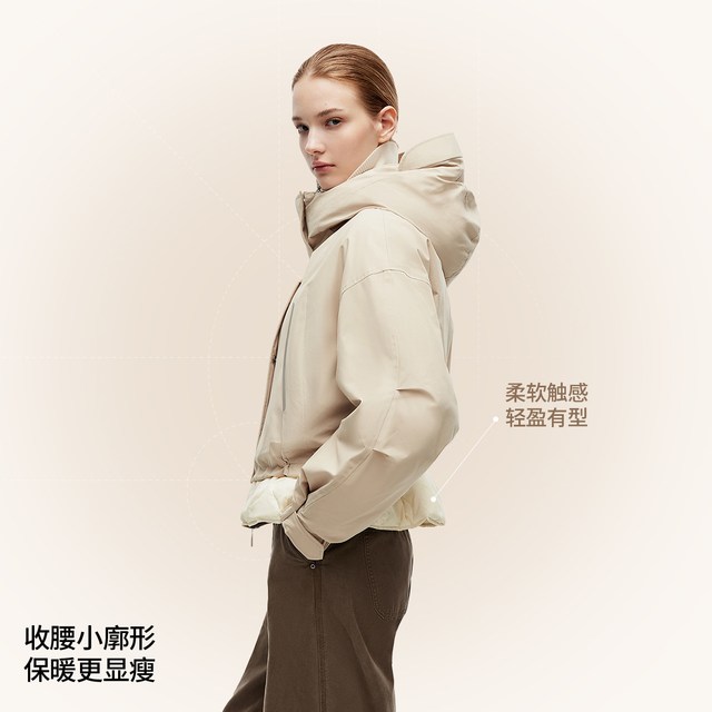 ONLY 冬季甜美系带款羽绒服 123412015